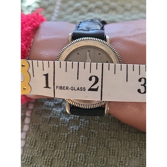 Vintage Armani Exchange Watch AXA-920001 Braided Leather Band Needs Batt - Picture 4 of 6